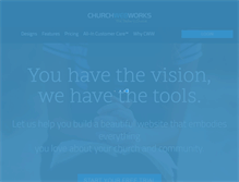 Tablet Screenshot of churchwebworks.com